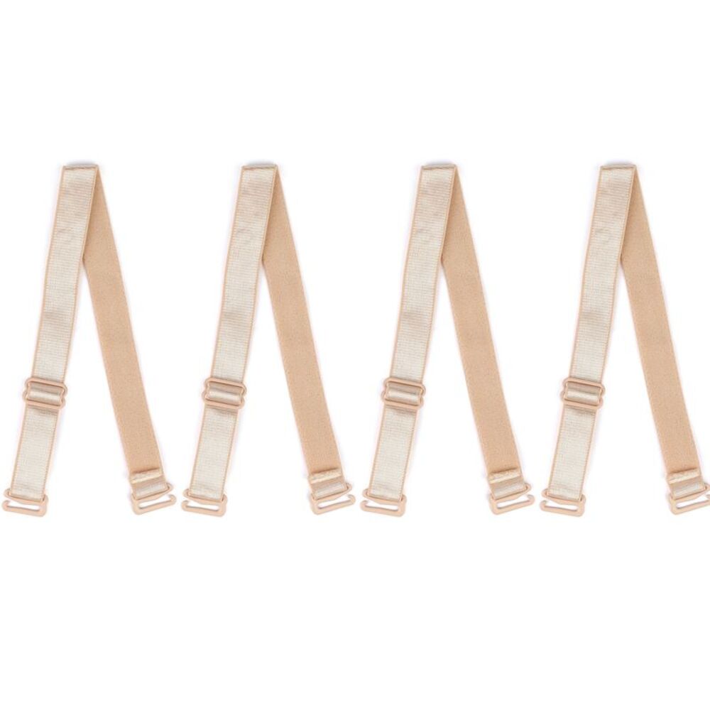 2 Pairs Stretchable Shoulder Bra Straps Adjustable Elastic Straps 15 mm Width
